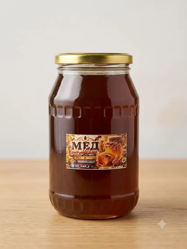 Мёд гречишный 1-л (1500-грамм)