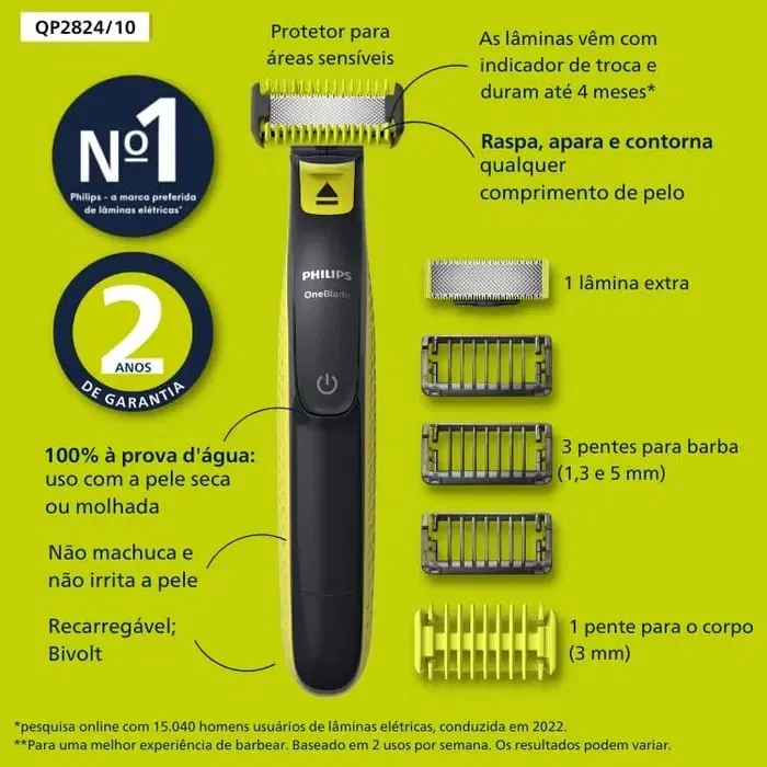 Триммер Philips OneBlade QP2824/10 — фото 2