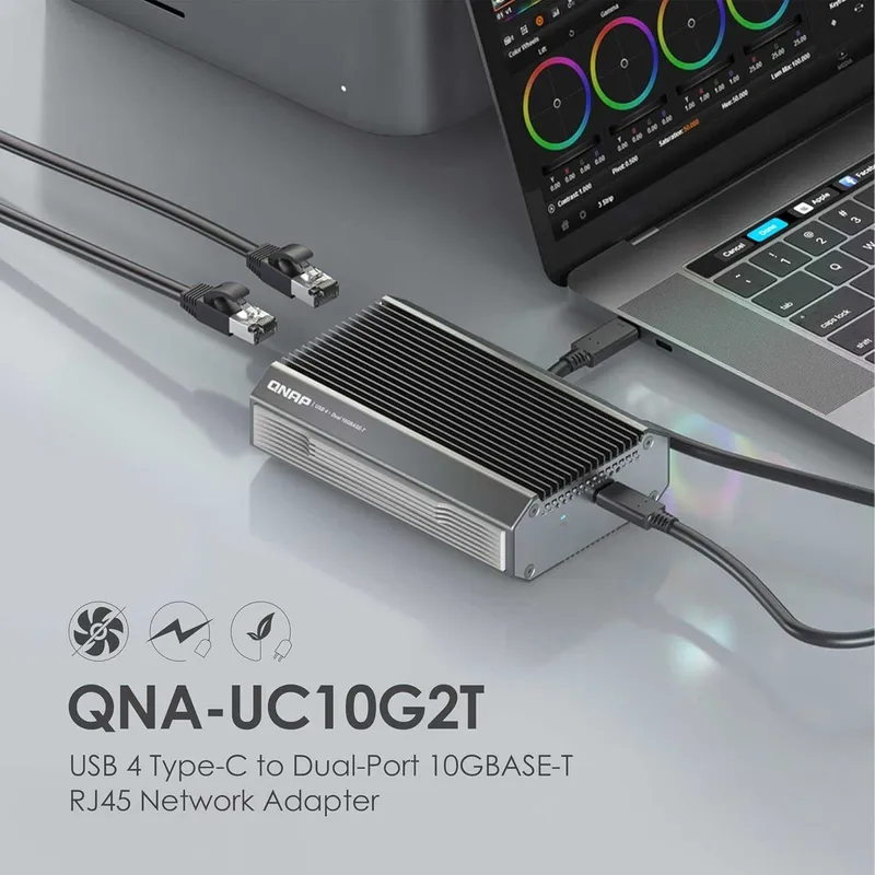 Внешняя сетевая карта QNAP QNA-UC10G2T Dual-Port 10GBASE-T RJ45 — фото 5