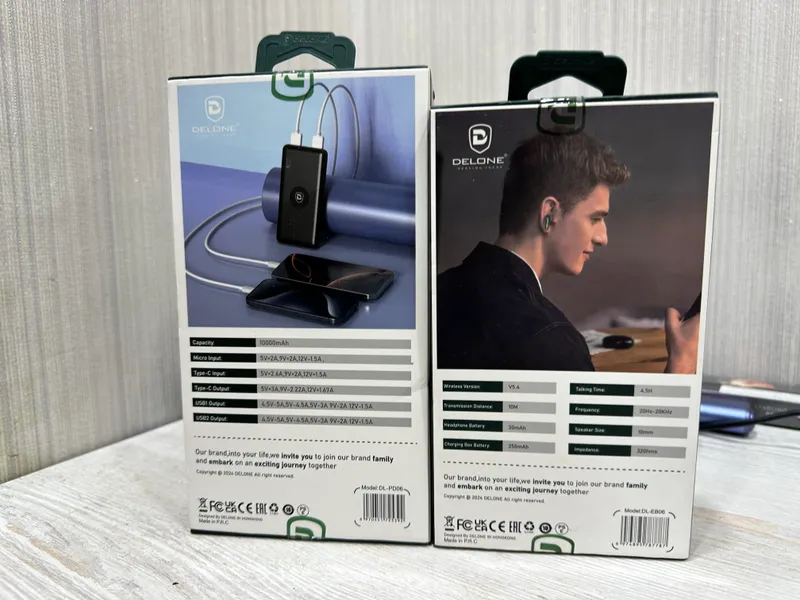 AirPods Delone и пауэрбанк 2