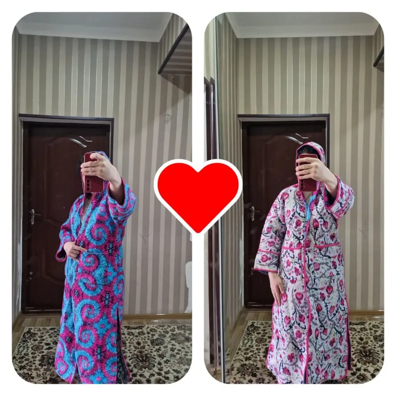ayollar uchun milliy chopon. 2tomonlama