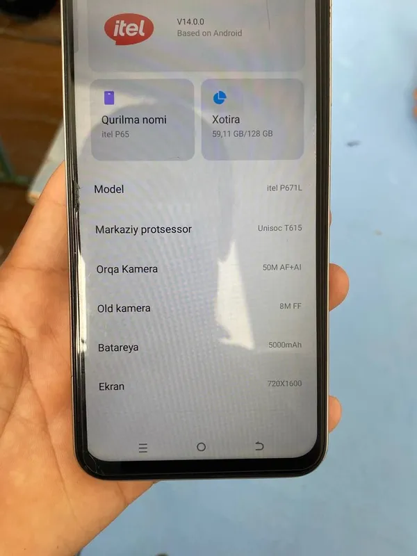 Telefon sotiladi   itel p65  tel aybi yoʻq umuman — фото 6