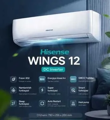 Hisense Wings 12 DC Inverter + Бесплатная доставка ! — фото 1