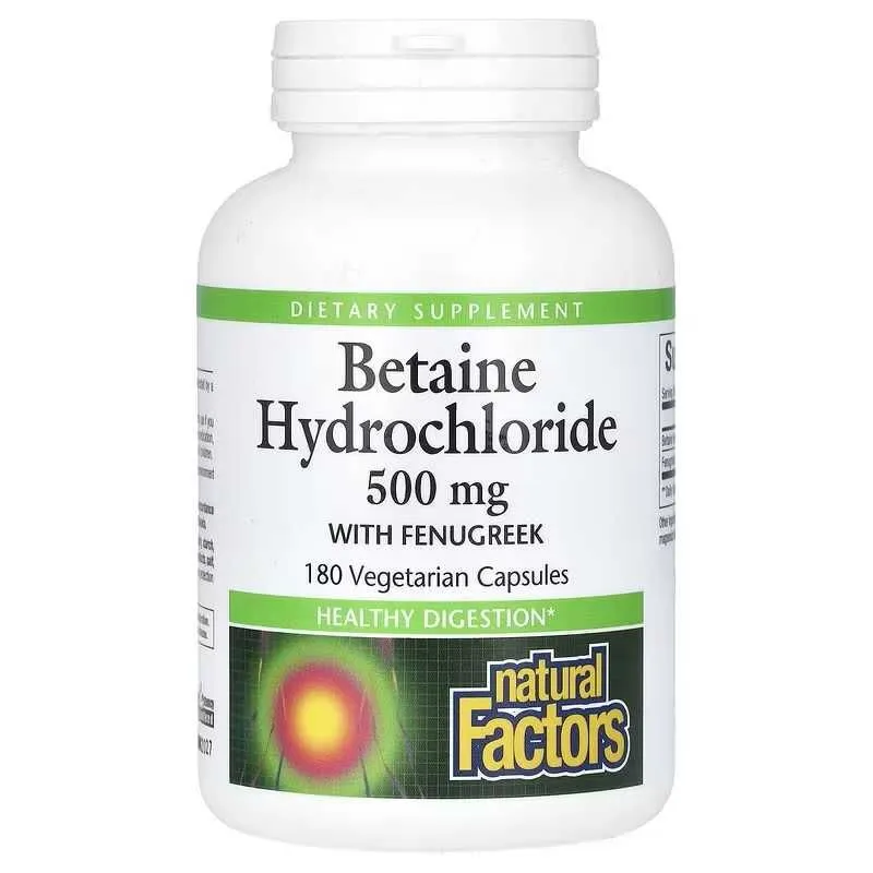 Natural Factors Betaine Hydrochloridek бетаина гидрохлорид — фото 2