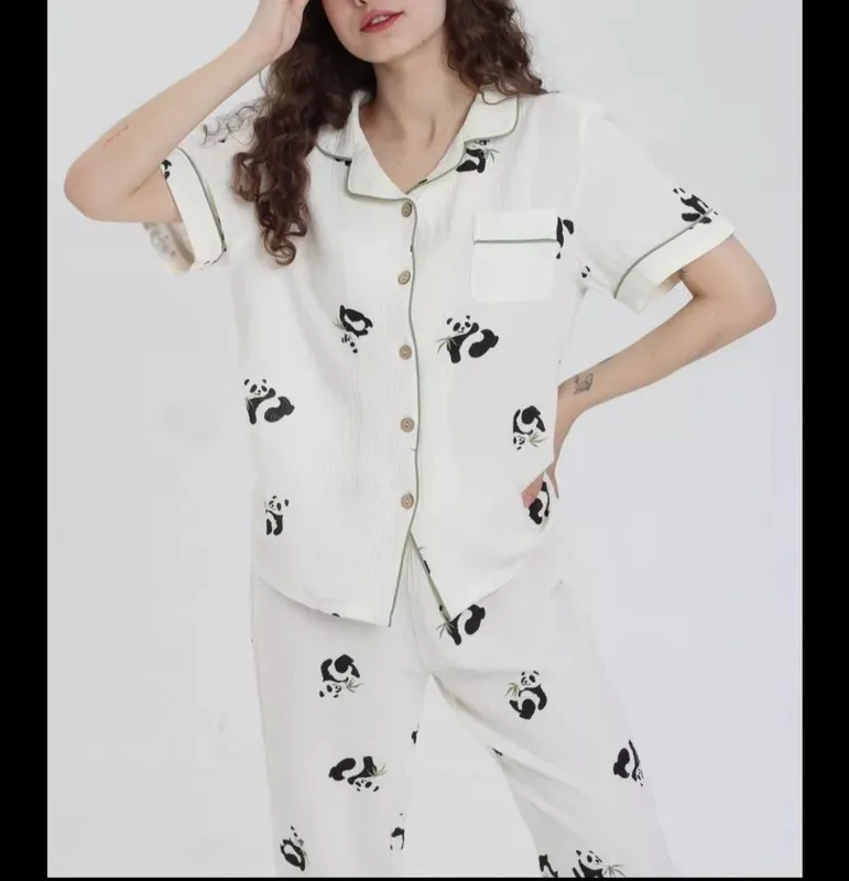 Ayollar uchun muslinli shimli pijama 2 Ayollar uchun muslinli shimli pijama 2