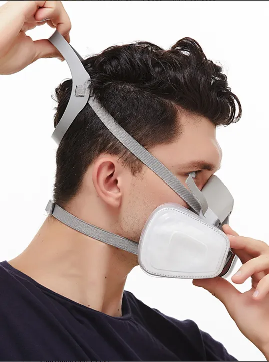 Chang, bo‘yoq va gazdan himoya qiluvchi 6200 respirator niqob 8