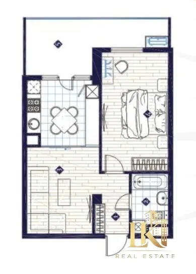 2-комнатная квартира 40 м², 8/14, ЖК Imperial Club City (Юнусабадский район) — фото 1