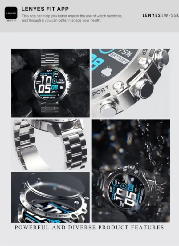 Smart Watch LENYES LW250 Black — фото 3