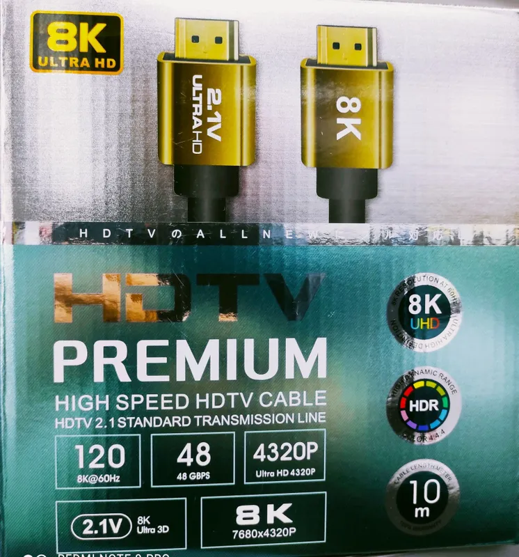 Скидка!Hdmi кабель 2.1 v 8 k ultra hd / hdr / ARC ( 120 hz ) 10 M 1 Скидка!Hdmi кабель 2.1 v 8 k ultra hd / hdr / ARC ( 120 hz ) 10 M 1