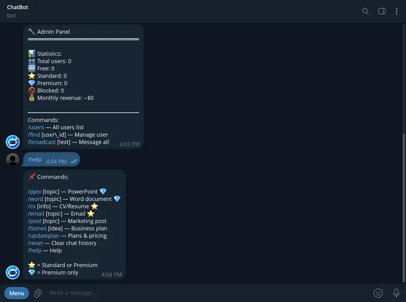 Tayyor Biznes: Ko'p funksiyali AI Chatbot sotiladi — фото 2