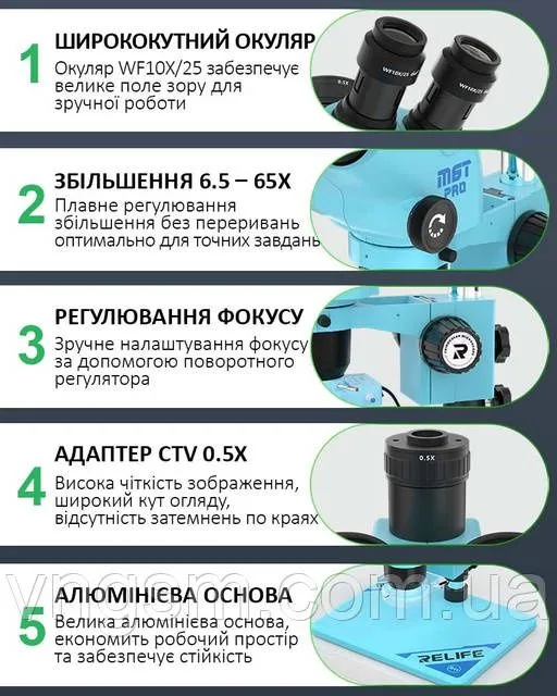 Микроскоп relife m6 tpro — фото 2