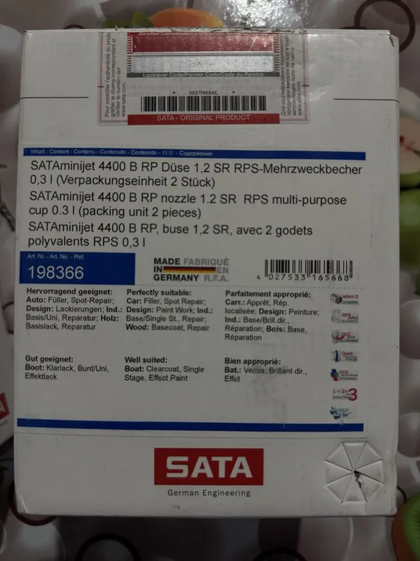 SATAminijet 4400, SATA dry jet 2 3 SATAminijet 4400, SATA dry jet 2 3