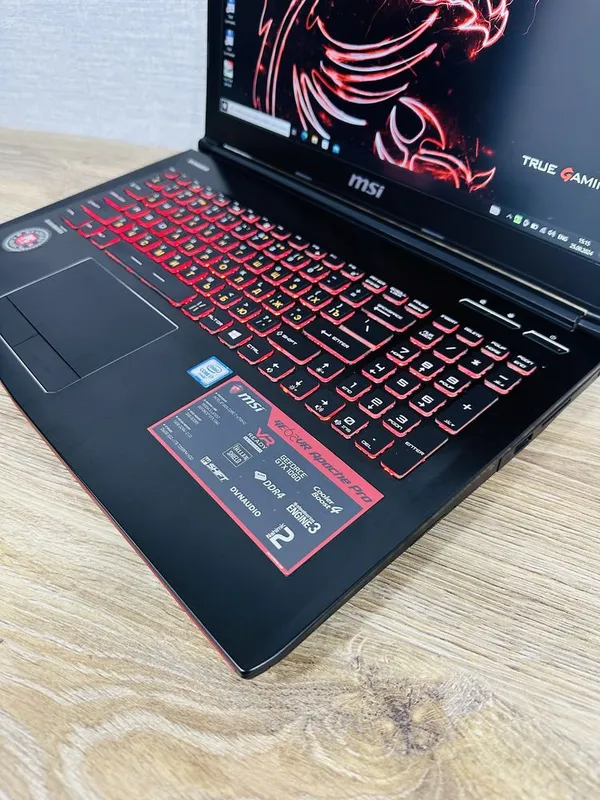 MSI Apache Core i7 + GTX 1060, RTX 3060 Ti analogi, tayyor o‘yin noutbuki 6 MSI Apache Core i7 + GTX 1060, RTX 3060 Ti analogi, tayyor o‘yin noutbuki 6