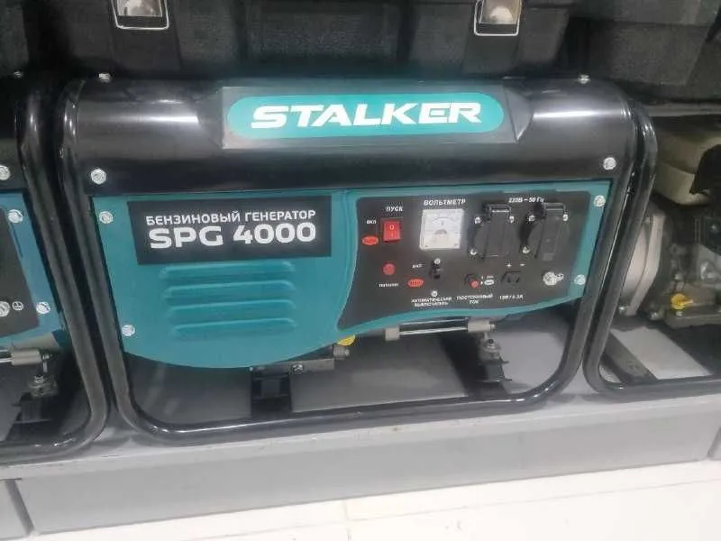 Бензиновый генератор STALKER SPG 4000. 1 год гарантии. 3/3 kv — фото 1