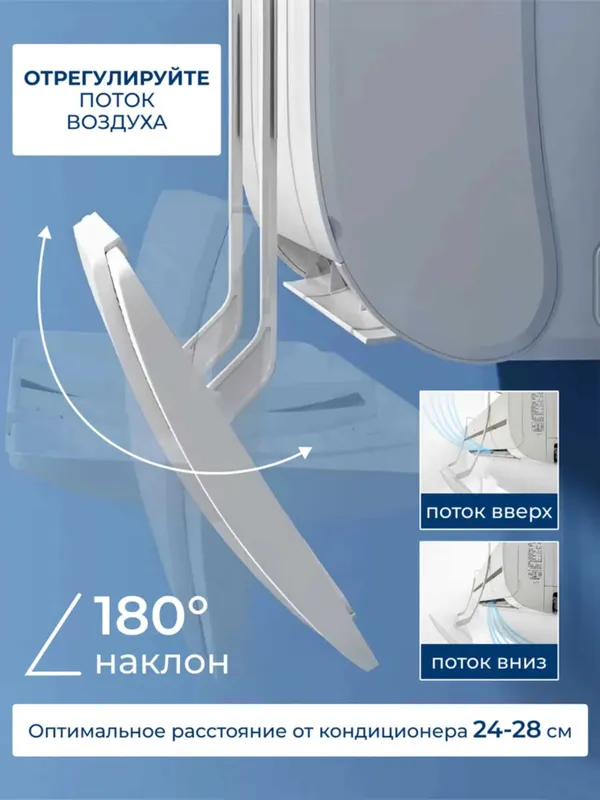 Deflektor ekran, защита от прямого ветра кондиционера — фото 7