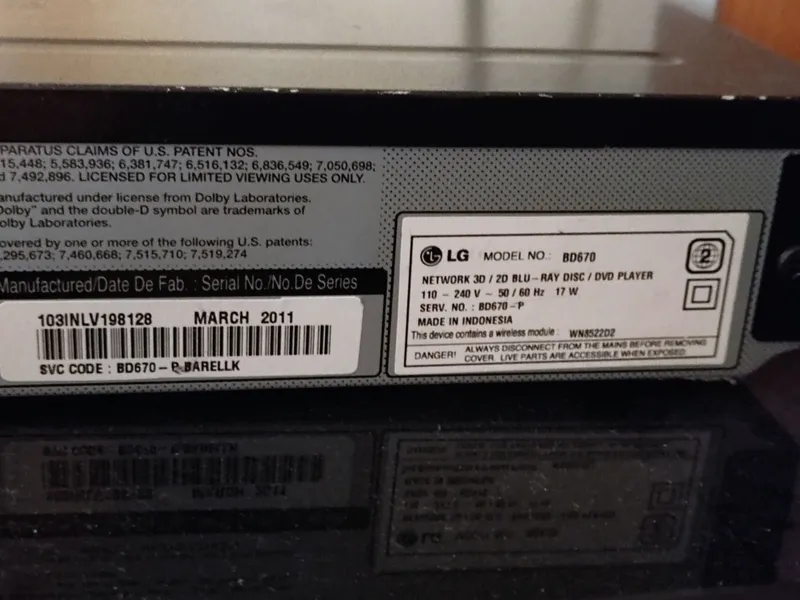 Lg Blu-ray 3 D проигрыватель — фото 3