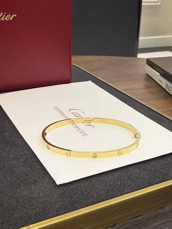 Браслет Cartier Love small model 6 diamonds — фото 3