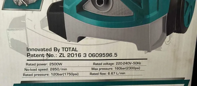Карчер Мойка высокого давления TOTAL TGT11246 — фото 4 Карчер Мойка высокого давления TOTAL TGT11246 — фото 4
