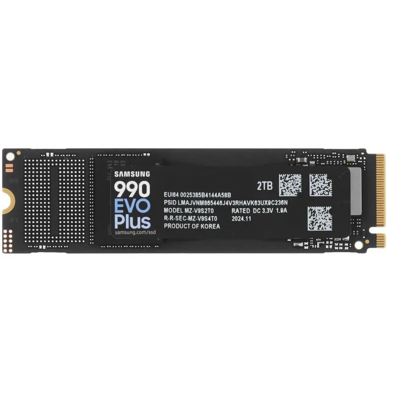 - Твердотельный накопитель SSD M.2 2TB Samsung 990 EVO Plus NVMe PCIe 2
