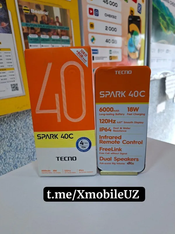 Tecno Spark 40C 4+4/128GB