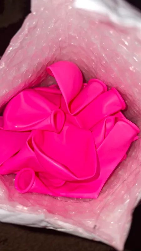 шарики в цвете babypink