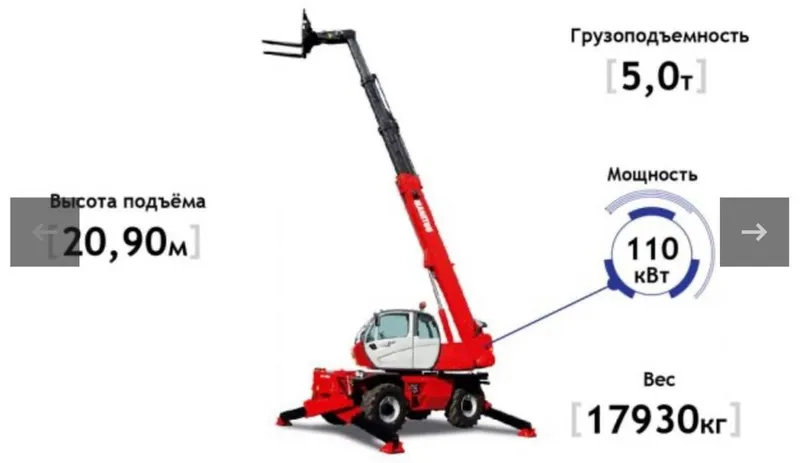Сдаётся в аренду телескопический погрузчик Manitou MRT 2150 — фото 3