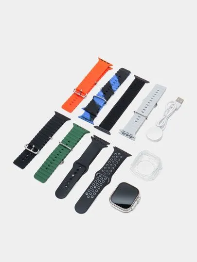 Smart Watch 8 Ultra 8 ta bilaguzuk va himoya qoplami bilan YANGI AKSIYADA.