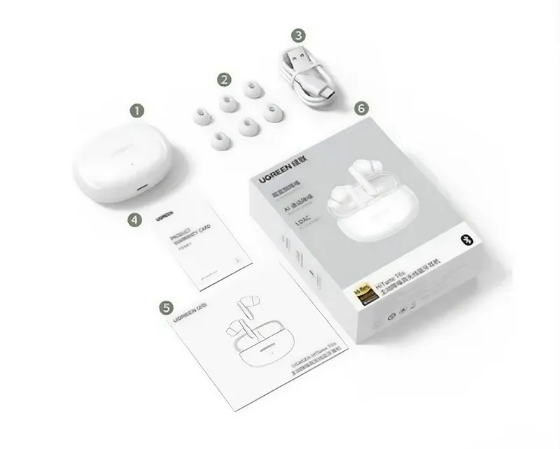 UGREEN HiTune T6S Hi-Res+ Активным Шумоподавлением — фото 4