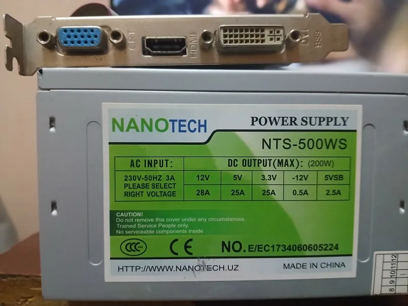 Видео карта GT730 2GB и Блок 500W 2 Видео карта GT730 2GB и Блок 500W 2