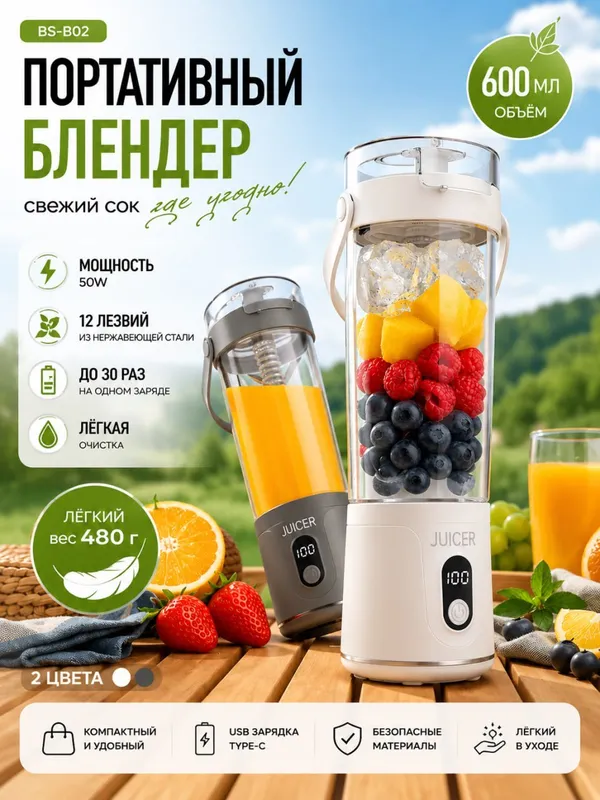 Portativ blender Juicer (Simsiz mini blender) 1