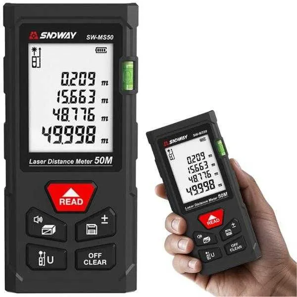 Laser Distance Meter SW‑MS50 — lazerli masofa o‘lchagich — фото 1