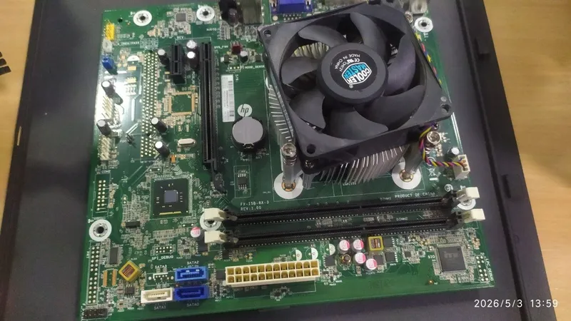 HP Motherboard + CPU + Cooler Master cooler+RAM 3 HP Motherboard + CPU + Cooler Master cooler+RAM 3