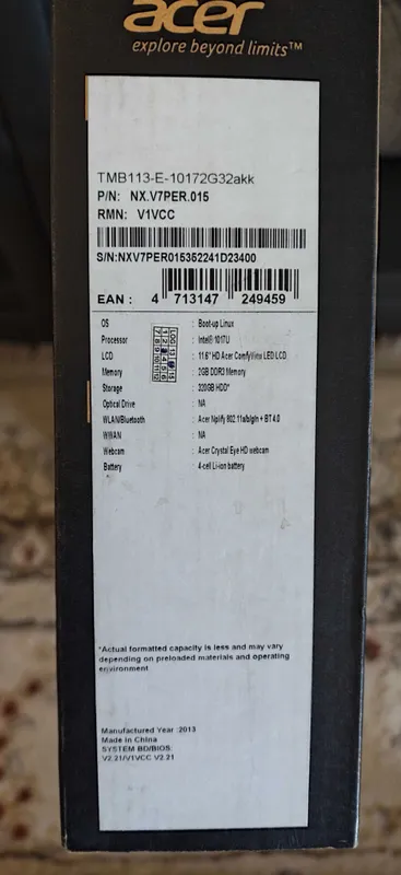 Acer travel mate TMB113-E-10172G32akk 3