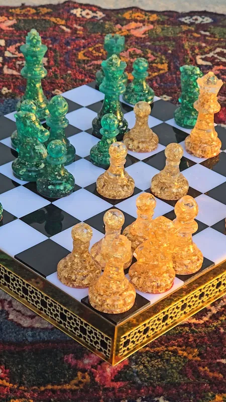 Шахмат фигура ва шахмат доска "РУЧНАЯ РАБОТА" 2 Шахмат фигура ва шахмат доска "РУЧНАЯ РАБОТА" 2