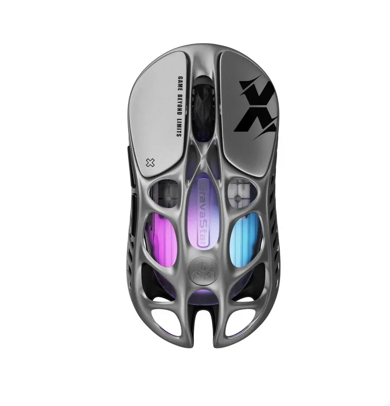 } Мышь GravaStar Mercury X, 8K, BT/WL/USB-A, RGB, серый 1 } Мышь GravaStar Mercury X, 8K, BT/WL/USB-A, RGB, серый 1