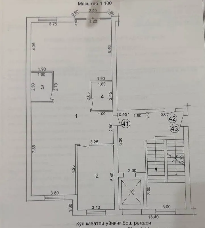 3 xonali kvartira, 106 m2, Mirzo Ulug'bek 7