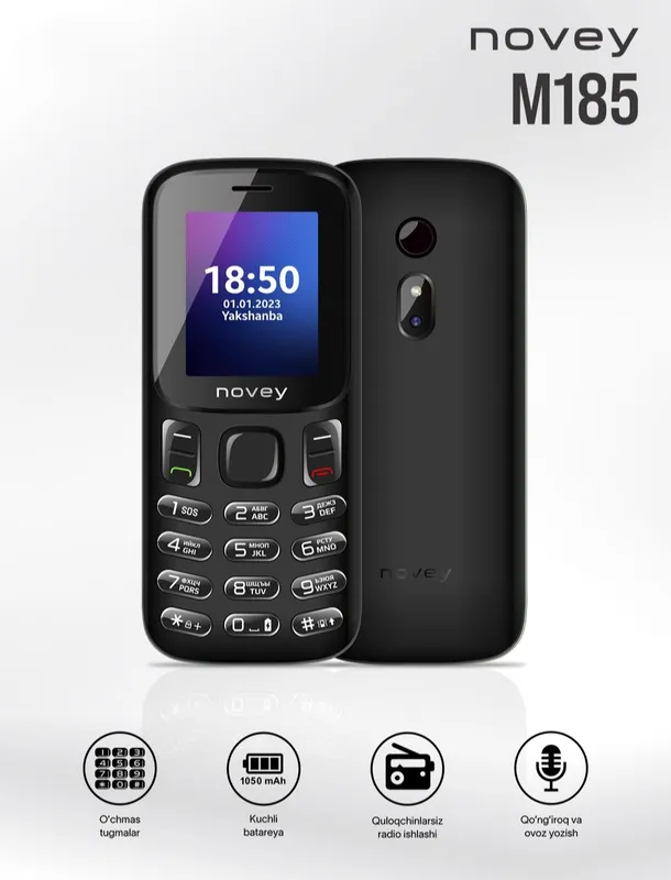 Novey M185 knopkali telefonlari sotiladi