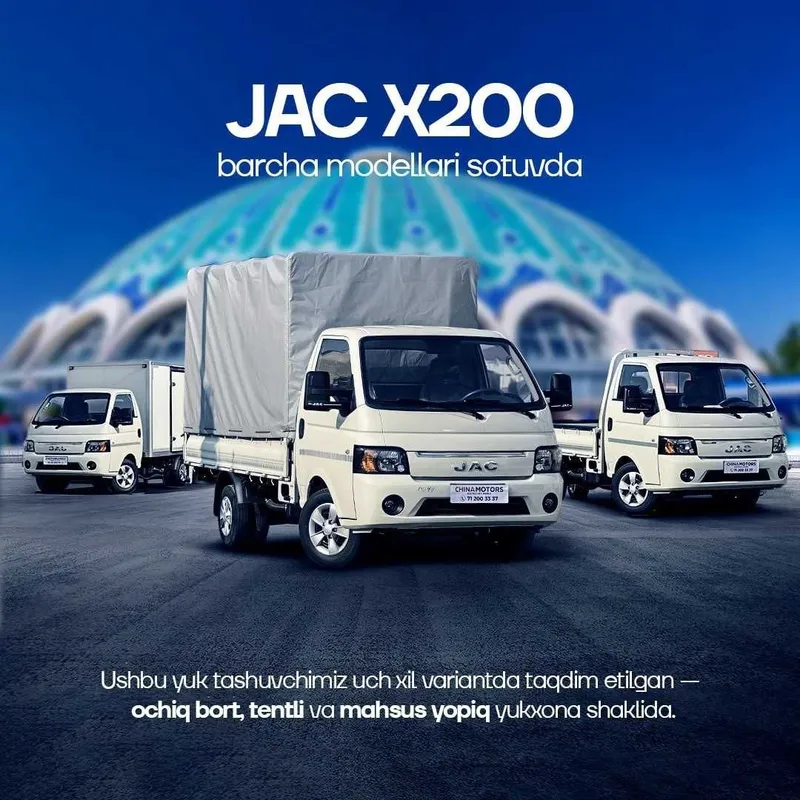 Jac X200 Gruzavoy bo'lib to'lash imkoni bor endi shoshiling