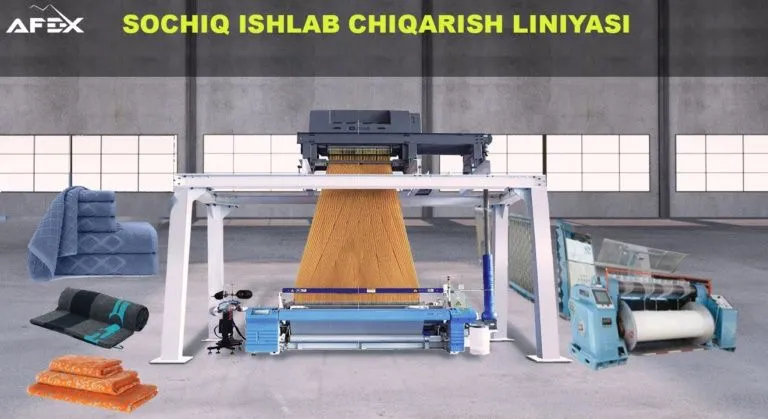 Sochiq ishlab chiqarish liniyasi 2 Sochiq ishlab chiqarish liniyasi 2
