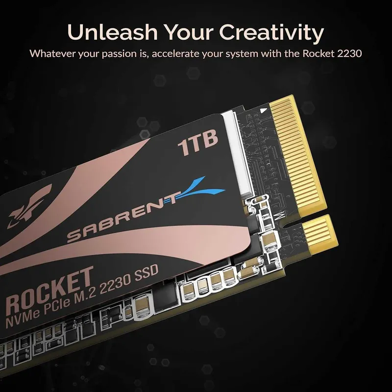 Внутренний SSD накопитель SABRENT Rocket 2230 1TB NVMe SSD — фото 5