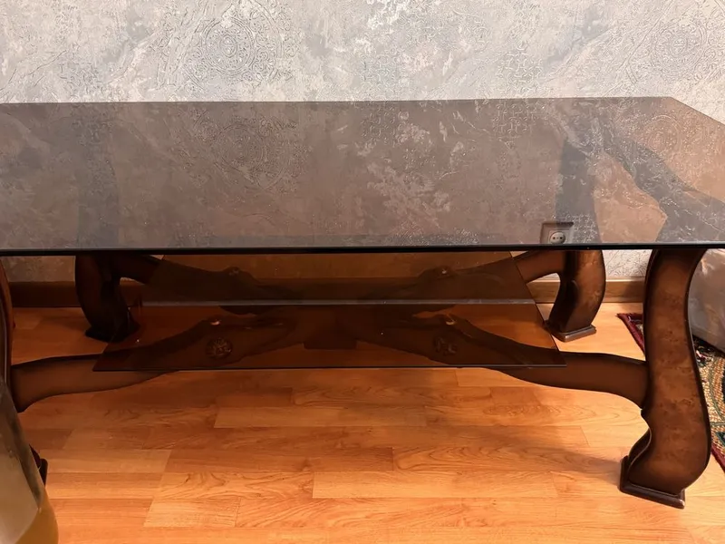 Стеклянный стол stol oynali размер razmer 165x80 1
