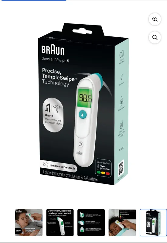 Продаю термометр Braun Sensian Swipe 5 (TempleSwipe) — фото 3