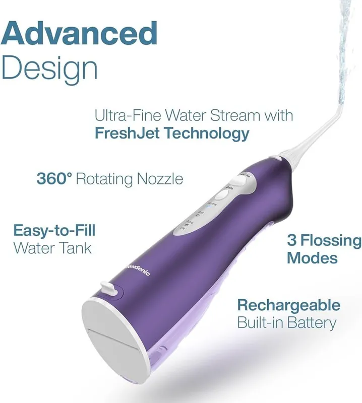 Irrigator AquaSonic Aqua Flosser – Cordless Portable Water Flosser — фото 2