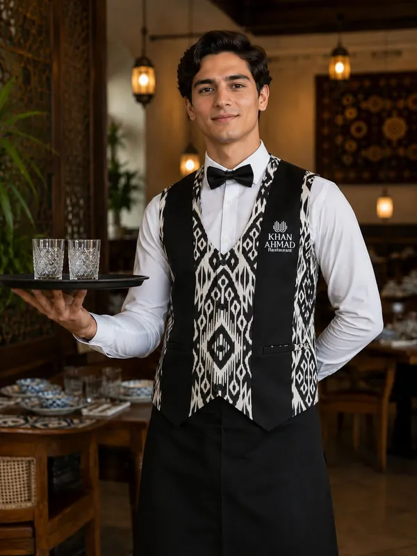 Milliy va klassik uslubda restoran formalari, nimchalar, fartuklar — фото 1 Milliy va klassik uslubda restoran formalari, nimchalar, fartuklar — фото 1
