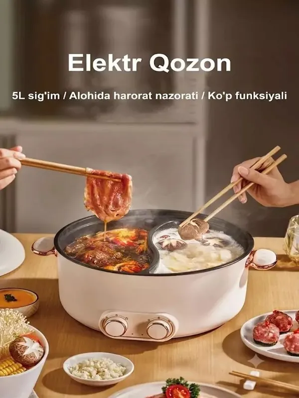 Eliktir tostir qozon Eliktiris Hot Pot mini multivarka 1 Eliktir tostir qozon Eliktiris Hot Pot mini multivarka 1