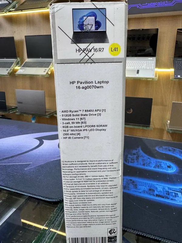 Noutbuk HP Pavilion 16 / Amd Ryzen 7 8840U / 8 Gb/ 512Gb/ Ноутбук — фото 1
