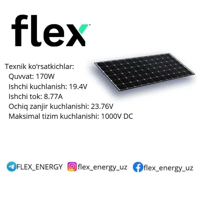 Quyosh panel 170w