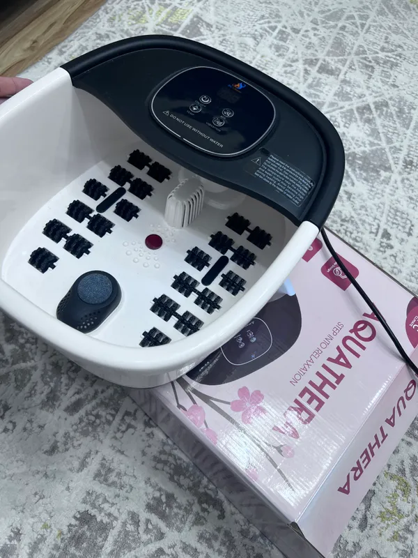 Oyoq uchun vanna massaj. Yengi hali ishlatilinmaga