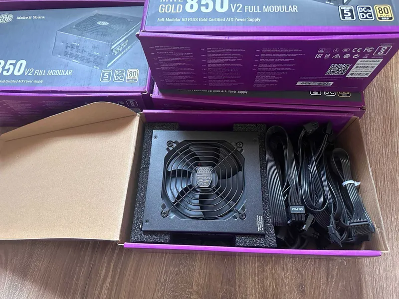 Модульные блоки Cooler Master MWE Gold 850W - V2 (Почти новые) — фото 1