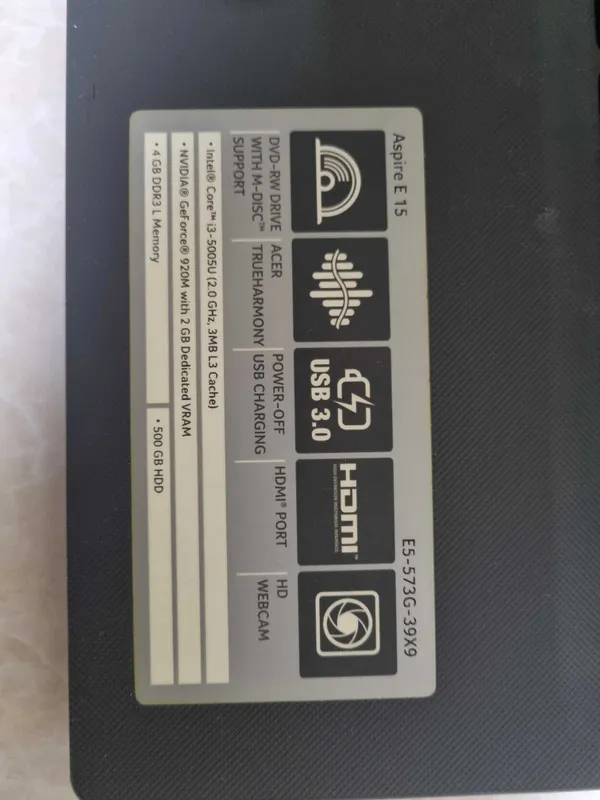 Acer Core i3 Aspire E15 — фото 1